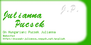 julianna pucsek business card